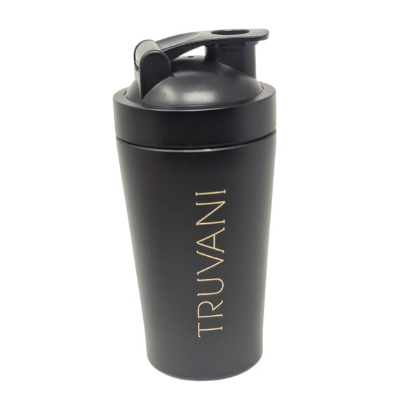 New in Box Truvani Black Shaker Tumbler Bottle with Ball Whisk - Picture 4 of 4